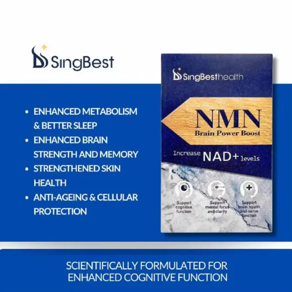 SINGBEST Health NMN Brain Power Boost Capsule 30s - Image 3